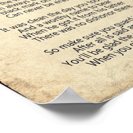 名詩 ポスター (角)