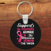 名誉ある乳がん患者を称賛するがん支援 キーホルダー (正面)