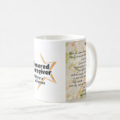 名誉ある介護者のマグカップと詩 コーヒーマグカップ (正面右)