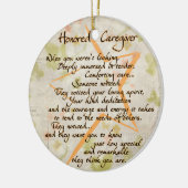 名誉ある介護者アクリルオーナメント セラミックオーナメント (左)