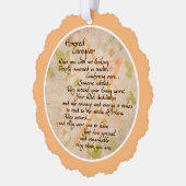 名誉ある介護者紙カードオーナメント オーナメントカード (左)