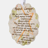 名誉ある介護者紙カードオーナメント オーナメントカード (左)