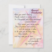 名誉ある感謝してい祖母と感謝カード サンキューカード (正面)