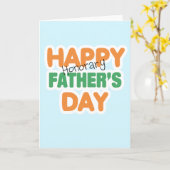 名誉ある父の日を祝う カード (黄色い花)