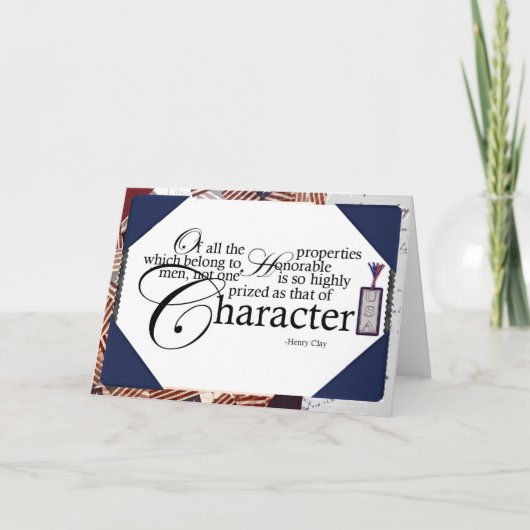 名誉ある男ノテカード カード (正面)