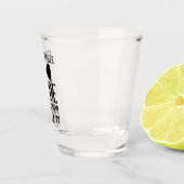 名誉おもしろい結婚ショットグラスの提案の男 ショットグラス (右)