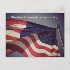 名誉です…退役軍人記念日ポストカード ポストカード