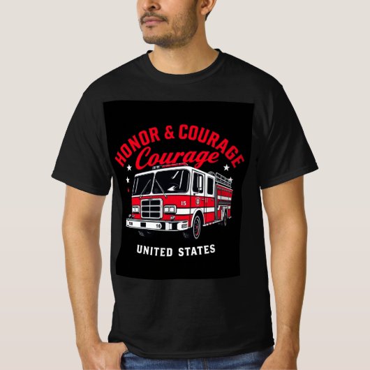 名誉と勇気プレミアム Tシャツ (正面)