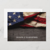 名誉と思い出しメモリアルデーはがき ポストカード (正面/裏面)