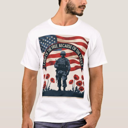 名誉と思い出のTシャツメモリアルデー Tシャツ (正面)