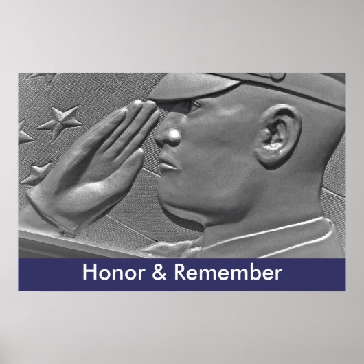 名誉と思い出軍隊ヒーローポスター ポスター (正面)