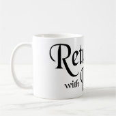 名誉と戻して下さい コーヒーマグカップ (左)
