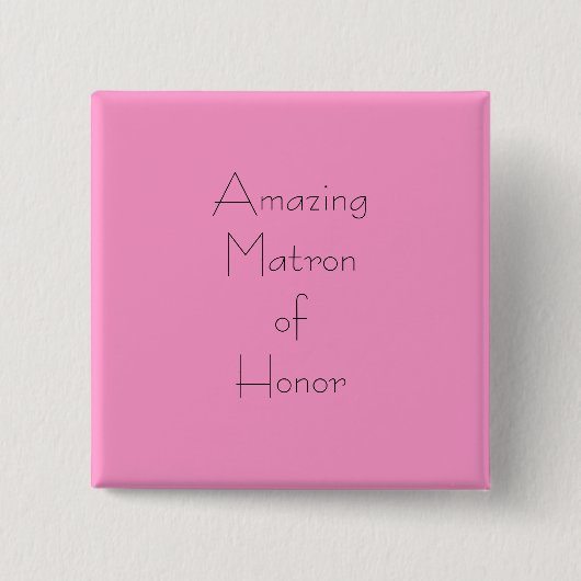 名誉のあるすばらしい婦人 缶バッジ (正面)