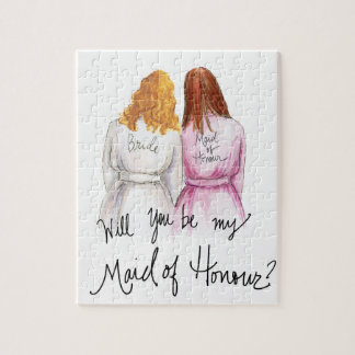 名誉のある女中か。 パズルDkBlは花嫁R長いMOHをカールします ジグソーパズル