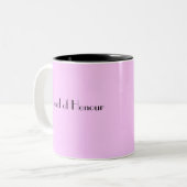 名誉のある女中はマグ感謝していしています ツートーンマグカップ (正面左)