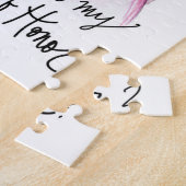 名誉のある婦人か。 パズルのBrのパンの花嫁Blのパンの女中 ジグソーパズル (側面)