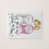 名誉のある婦人か。 パズルBlのパンの花嫁Blのパンの女中 ジグソーパズル (横)