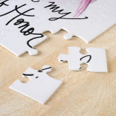 名誉のある婦人か。 パズルBlのパンの花嫁Blのパンの女中 ジグソーパズル (側面)