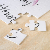 名誉のある婦人か。 パズルDkのBrのパンの花嫁DkのBrの女中 ジグソーパズル (側面)