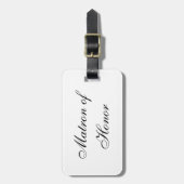 "名誉のある婦人"の荷物のラベル ラゲッジタグ (正面縦)