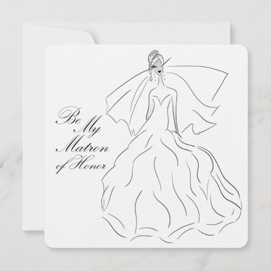 名誉のある私の婦人があって下さい 招待状 (正面)