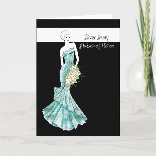 名誉のある私の婦人があって下さい 招待状 (正面)