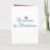 名誉のある私の婦人ですか。 招待状 (裏面)