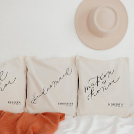 名誉のパーソナライズされたマトロンかわいいスクリプトトートバッグ トートバッグ