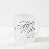 名誉のマグの婦人 フロストグラスマグカップ (正面右)