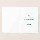 名誉のマトロンありがとうゴールドフォイルカード 箔カード (内部)