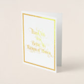 名誉のマトロンありがとうゴールドフォイルカード 箔カード (正面)