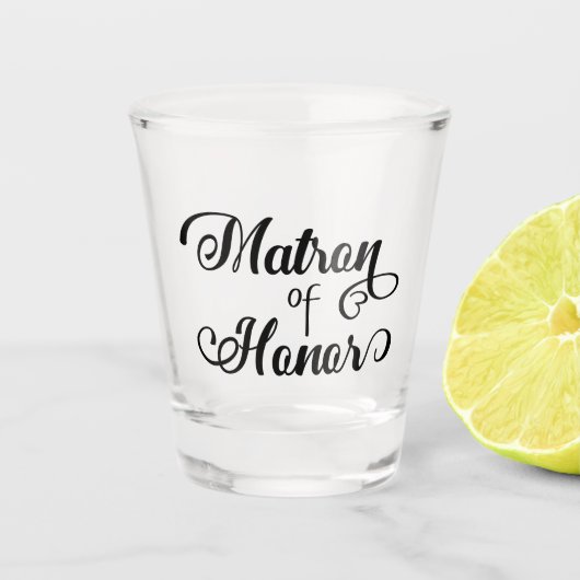 名誉のマト結婚ロン ショットグラス (正面)