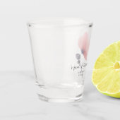 名誉のメイド ウォーターカラー ブラッシュ ポピー 名入れ ショットグラス (左)