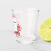 名誉のメイド ピンク ホワイト ウェディング ショットグラス (右)