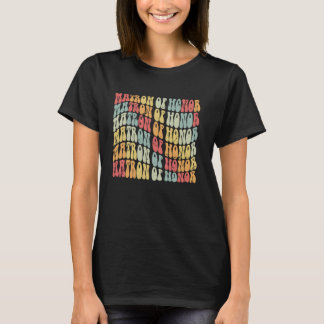 名誉のメイド レトロ ウェディング ブライダル バチェロレッテ Tシャツ