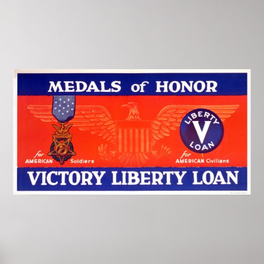 名誉のメダル – Victory Liberty Loan ポスター (正面)