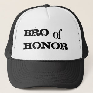 名誉のユーモアの花婿の付添人のBlack Hat会議のBro キャップ