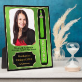 名誉の写真プラーク・グリーンによる卒業 フォトプラーク (側面)