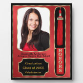 名誉の写真プラーク・レッドによる卒業 フォトプラーク (正面)