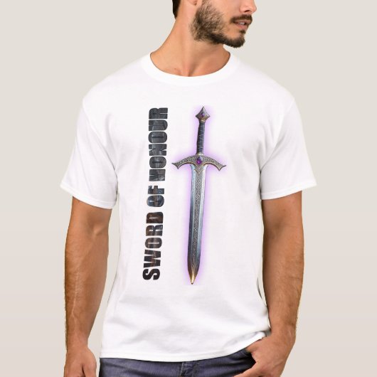 名誉の剣:勇気の象徴を衣服 Tシャツ (正面)