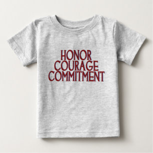 名誉の勇気のコミットメント ベビーTシャツ