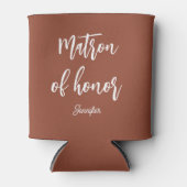 名誉の女主人 ブラウン ホワイト ウェディング 缶クーラー (正面)