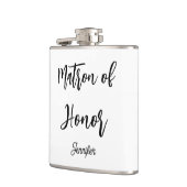 名誉の女主人 ブラック ホワイト 結婚式 フラスク (左)