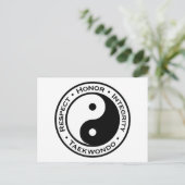 名誉の完全性を尊重テコンドー ポストカード (スタンド正面)