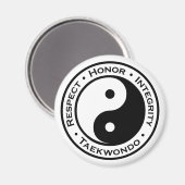名誉の完全性を尊重テコンドー マグネット (正面/裏面)