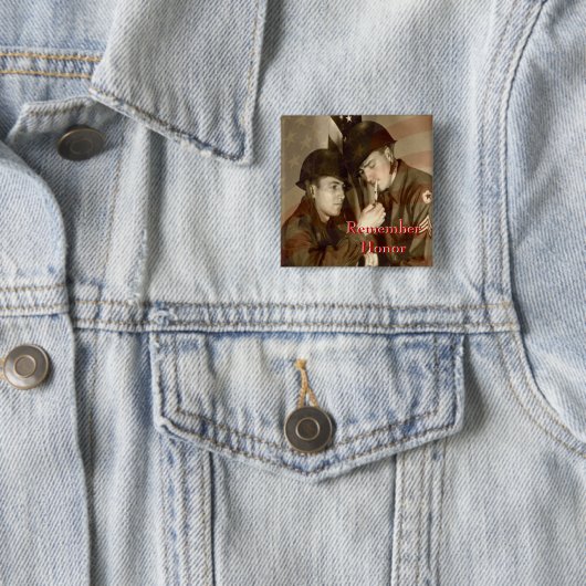 -名誉の復員軍人の日WWIIボタンを覚えて下さい 缶バッジ (インサイチュ)