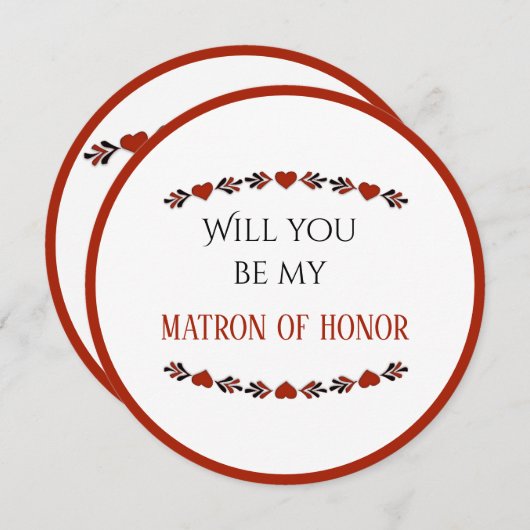 名誉の招待状 招待状 (正面/裏面)