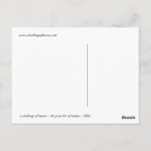 名誉の挑戦 – 1666年 ポストカード (裏面)