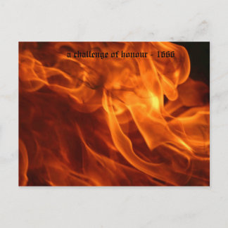 名誉の挑戦 – 1666年 ポストカード