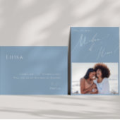 名誉の提案カードの埃っぽい青い写真マトロン 招待状